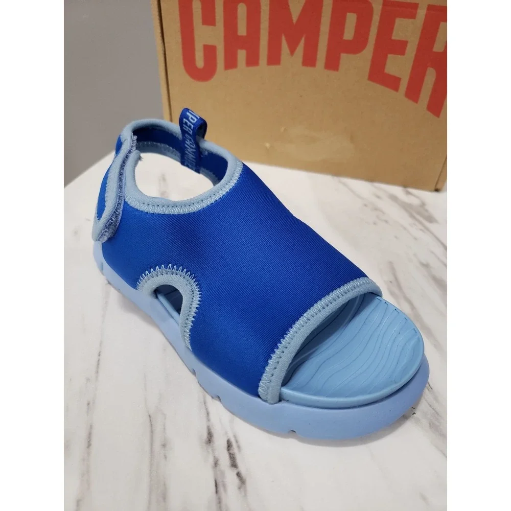 NEW 8.5 Camper Toddler Summer Shoes WATER OPEN TOE ANKLE STRAP WALKING